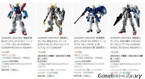 【Gundam Universe】アクションフィギュアに4体が追加　エアリアル、バルバトスルプスレクス