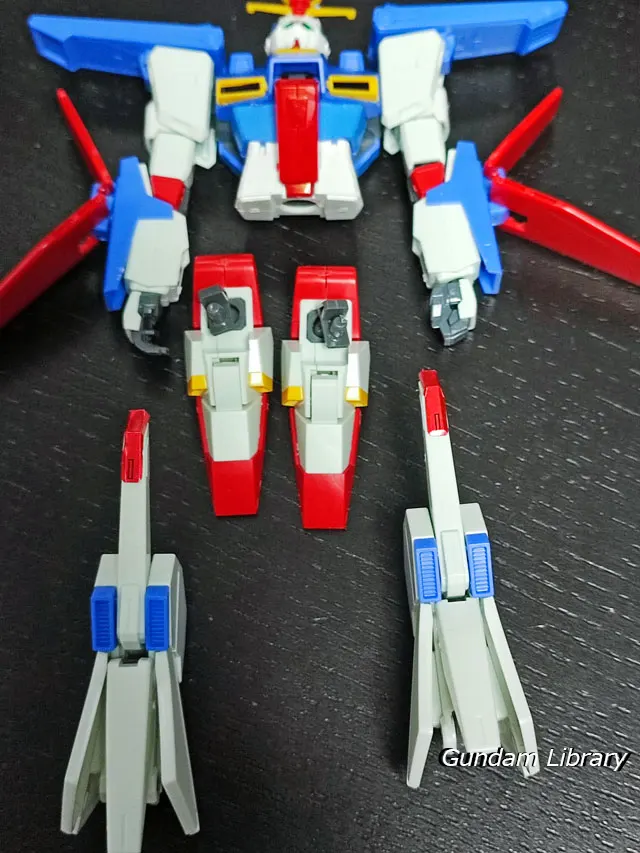 HGUC　ZZガンダム　頭部と胸部と足